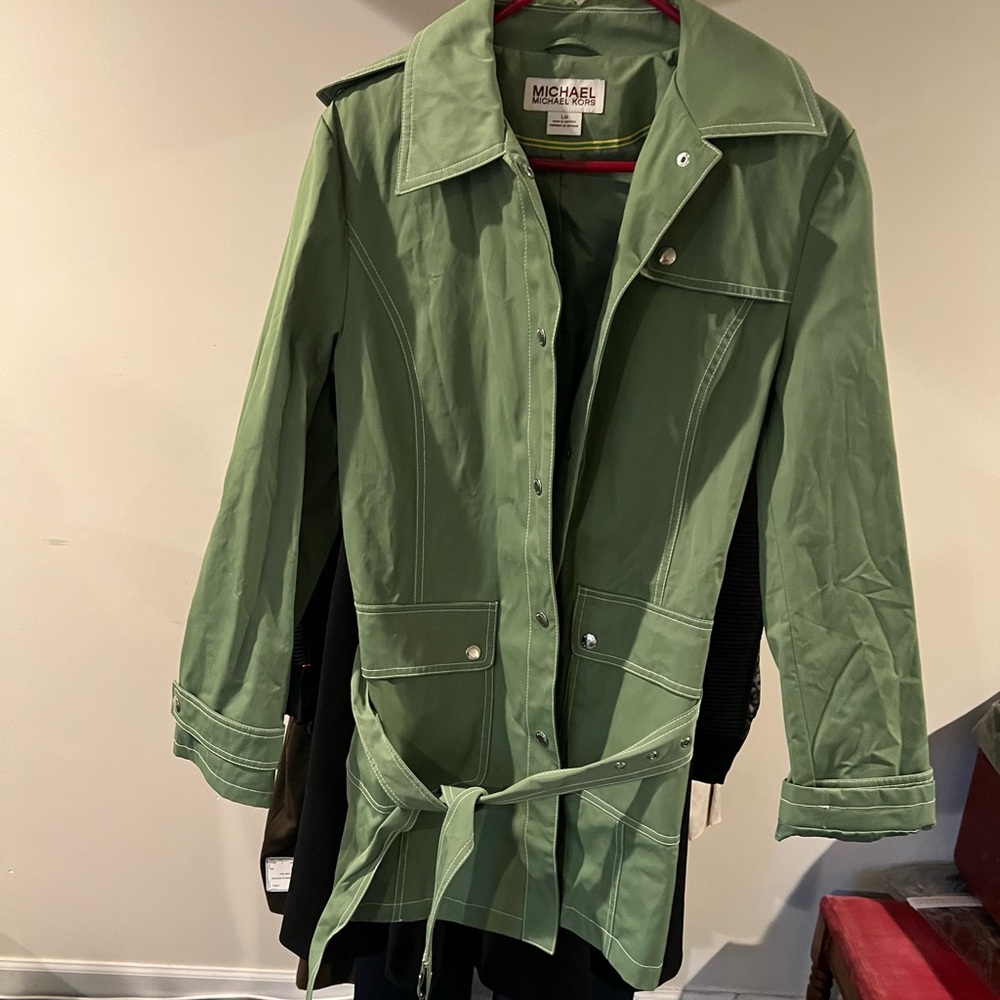 Women’s 3/4 Michael Kors Lightweight Rain Jacket